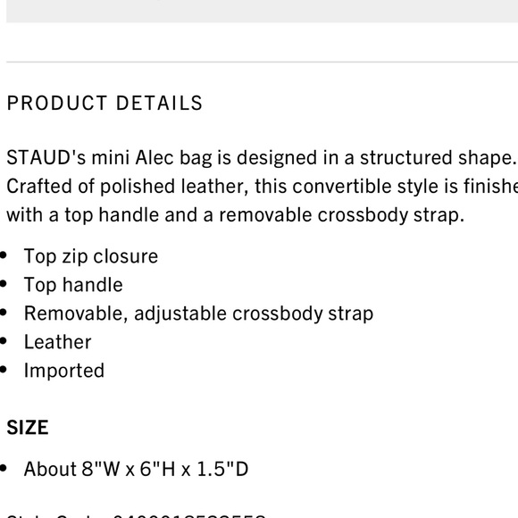 Staud mini Alec leather bag - Picture 14 of 14